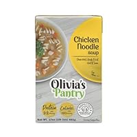 Chicken Noodle Soup - Ready to Eat | Shake Well & Heat and Serve | 120 Cal Per Serving, Good Source of Protein (9g Per Serving) - Single Pack
