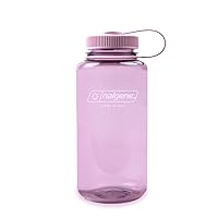 Nalgene Sustain Tritan BPA-Free Water Bottle Made with Material Derived from 50% Plastic Waste, 32 OZ, Wide Mouth, Cherry Blossom