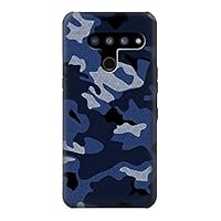 R2959 Navy Blue Camo Camouflage Case Cover for LG V50, LG V50 ThinQ 5G