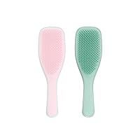 Tangle Teezer, The Fine and Fragile Ultimate Detangling Duo | Dry and Wet Hair Brush for Color-Treated and Fine and Fragile Hair, Marshmallow Duo and Marine Teal