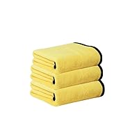 Blackline Drying Towel 3 car wash Towels Without Shedding Hair or Leaving Marks, Glass Absorbent Cloth with Thickened car wash Towels (Color : 30 * 60)
