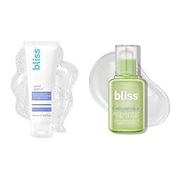 Bliss Pores Be Gone Duo: Bliss Disappearing Act- Niacinamide PC Serum and Bliss Pore Patrol Warming Daily Purifying Scrub