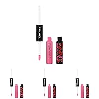 Rimmel London Provocalips 16hr Kiss-Proof Lip Color - Two-Step Liquid Lipstick to Lock in Color and Shine - 200 I'll Call You, 14 fl.oz. (Pack of 4)