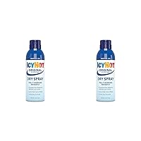 Icy Hot Pain Relief Dry Spray, Maximum Strength with Menthol, 4 Ounces (Pack of 2)
