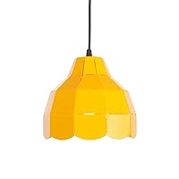 7.5inch Ceiling Pendant Lighting Fixture Mini Geometric Metal Iron Frame Kitchen Island Hanging Light for Hallway Living Room Kitchen Entryway - 19CM Lovely (Color : Yellow)