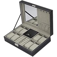 Pu Leather Watch Jewelry Box High-End Organizer Storage Box Case for Watch Jewery Container Boxes Portable