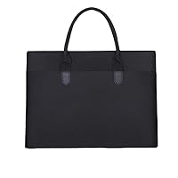 Briefcase Portable Information Kit Meeting Bag Black Oxford Document Bag Business Document Bag Storage