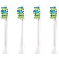 7am2m AM101/AM105 Electric Toothbrush Brush Heads x 4 for 7am2m Electric Toothbrush ONLY(White)