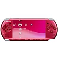 PSP Slim and Lite 3000 Series Handheld Gaming Console with 8GB Memory Card (Renewed) (Red)
