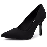 Herstyle Marneena Women's High Stiletto Heel Pumps Pointed Toe Office Work Shoes (Size Runs Bigger, Order Half Size Down)