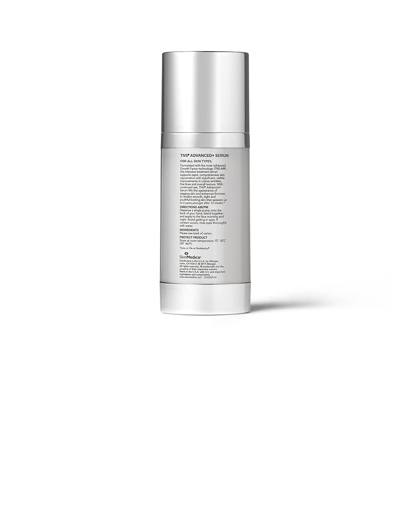 SkinMedica TNS Advanced+ Serum Our Premium Facial Skin Care Product, the Secret to Flawless Skin. Age-Defying Face Serum for Women is Proven to Address Wrinkles and Fine Lines for Glowing Skin, 1 Oz