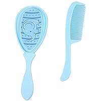 Baby Hair Brush and Comb Set Grooming Kit Soft Hair Bristles Massage Hair Brush for Newborns Toddlers 2Pcs Random Color Durable and Deft