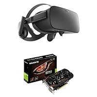 Oculus Rift Virtual Reality Headset + Gigabyte GeForce GTX 1060 Graphics Card Bundle