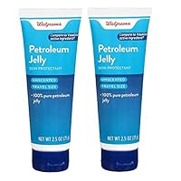 Walgreens Petroleum Jelly Tube Unscented 2.5 oz 2pk