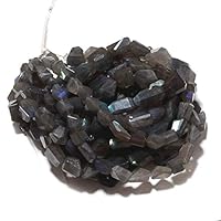 Labrarite Gemstones, Labrarite Jewelry, AAA Labrarite, Step Cut Tumbles, 8mm To10mm Each, 16 Inch Strand Code-HIGH-50704