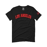VICES AND VIRTUES Los Angeles California Cali LA Retro red for Men T Shirt
