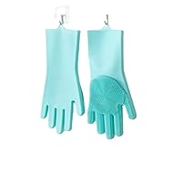 Reusable Rubber Gloves for Dishwashing Scrubber Pet Cleaning,Kitchen Scrubbers for Dishes Dishwashing Cleaning