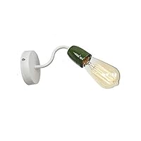 Wall Lights Lovely Modern Contemporary Wall Lamps Sconces Study Room Office Shops Cafes Metal Wall Light ( Color : Green )