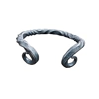 NauticalMart Hand Forged Wrist Bracelet Celtic/Viking Twisted Hand Torc Medieval Iron Arm Rings Norse Jewelry for Men & Women