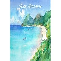 Just Breathe watercolour password log book and internet password organizer with tabs: A Premium Journal And Logbook To Protect Usernames and Passwords ... Password Book / Password Keeper Notebook)