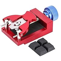 Adjustable Watch Case Holder, Metal Wristwatch Repairing Open Case Holder Watch Strap Remover Base Movement Repair Tool Watchmaker Tool (Red Case Remover & Holder)
