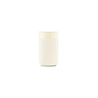 Porter Ceramic Mug w/ Protective Silicone Sleeve, Cream 16 Ounces | On-the-Go | Reusable Cup for Coffee or Tea | Portable | Dishwasher Safe