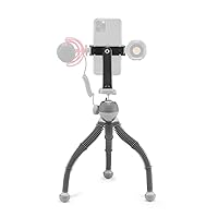 JOBY PodZilla Large Kit, Flexible Tripod with GripTight 360 Phone Mount, Phone Tripod from The Creators of GorillaPod, Compatible with iPhone, Smartphones, Action Cameras or Devices up to 2.5Kg, Grey