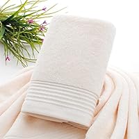 Cotton Face Towels White Khaki Hair Towel for Adults Washcloths High Absorbent Home Hotel Thick Towels (Color : E, Size : 34 * 76cm)