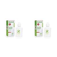 Xlear Nasal Spray, Natural Saline Nasal Spray with Xylitol, Nose Moisturizer for Kids and Adults, 0.75 fl oz (Pack of 2)