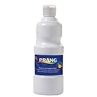 Prang Paint for Kids Tempera Washable Ready to Use Nontoxic Safe 8 oz Single Easy Pour Bottle (White)