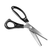 Asdirne Pinking Shears Professional Zig Zag Scissors Pinking Scissors with  Rubber Grips and Ultra-Sharp Blade Great for Many Kinds of Fabrics and  Paper 9.4 Inch Set of 2