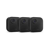 Outdoor 4 (4th Gen) – Wire-free smart security camera, two-year battery life, two-way audio, HD live view, enhanced motion detection, Works with Alexa – 3 camera system