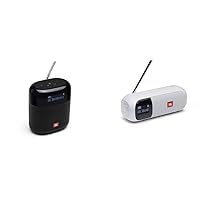 JBL Tuner XL Radio Recorder in Black - Portable Bluetooth Speaker with MP3, DAB+ & FM Radio & Tuner 2 Radio Recorders in White - Portable Bluetooth Speaker with MP3, DAB+ & FM Radio