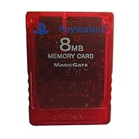 Sony PS2 Memory Card - Red - 8MB (Renewed)