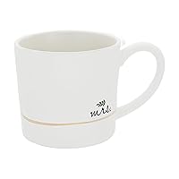 Pavilion - Mrs. 15 oz. Ceramic Iridescent Large Handle Coffee Cup, Bride Mug, Unique Wedding Gift, Engagement Gifts, 1 Count