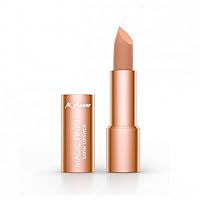Magic Finish Satin Lipstick in creamy-nutty Nude Shade, Long-lasting, Silky matte finish without drying out, creamy texture nourishes with Hyaluronic Acid, lip stain & lip plumper, 0.14 Oz