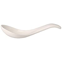 Soup Passion Asia Spoon Set of 2 by Villeroy & Boch - Premium Porcelain - Dishwasher and Microwave Safe - 5.75 Inches White