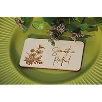 Engraved Wood Wedding Place Cards Custom table names Engraved guest names Wedding place cards Place card cards Place settings,Wooden Wall Art, Home Wall Decor, Christmas Gifts, 1 piece send.
