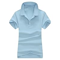NP Womens Shirts Casual Short Sleeve Lapel