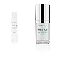 Bundle of Pep Up Collagen Renewal Face & Neck Treatment, Promotes Collagen & Elastin Production, 10 Peptides to Defend Against Signs of Aging + Total Eye Firm & Repair Cream
