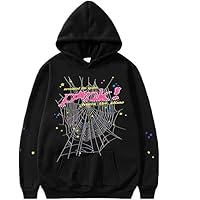 Spider Web Graphic Hoodie,Cotton Pullover Sweatshirt Oversized Casual Comfortable For Men And Women