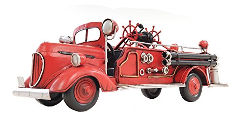 Old Modern Handicrafts 1938 Fire Engine Ford Collectible, 1:40-Scale, Red