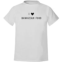 I Heart Love Hawaiian Food - Men's Soft & Comfortable T-Shirt, White, Large