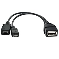 OTG Power Cable for Firestick 4K/4K Max/Lite/Cube/2nd Gen - High-Speed USB Host Adapter, 6-Inch