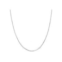Sterling Silver 2MM, 2.5MM, 3MM, 4MM, 5MM Solid Round Snake Chain Necklace- Flexible Snake Chain Necklace, Round 925 Sterling Silver Necklace,Made In Italy, Men and Women Jewelry Gadgets