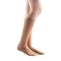 Women's Sheer 8-15 mmHg Compression Stockings, Knee High, Closed Toe, Mild Support