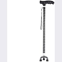 Zhong Ｃrutch－Walking Stick Three-Legged Crutches Fracture Walker Corners Folding Lights Thickened Old Man Crutches　Speed Adjustable Abs Handle