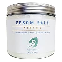 Citrus Bath Crystals White Egret INC 16 oz Salt