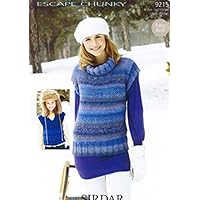 Sirdar Ladies & Girls Tops Knitting Pattern 9215 Chunky