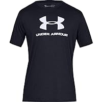 Under Armour Men's Sportstyle Logo Tee Loose Black Short-Sleeve T-Shirt (S)